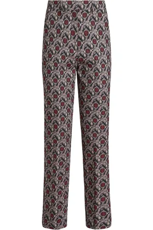 Etro Jacquard cigarette trousers