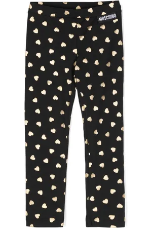 Moschino Heart-print cotton leggings