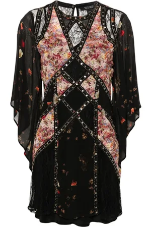 AllSaints Lucia panelled mini dress