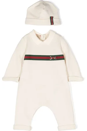Gucci Web-detail cotton romper