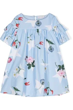 MONNALISA Floral-print cotton dress