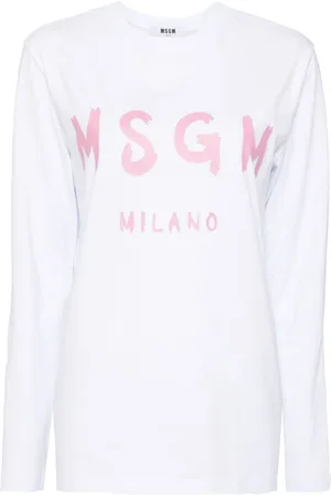 Msgm Logo-print cotton T-shirt