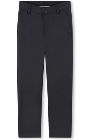 HUGO BOSS Straight-leg wool-blend trousers