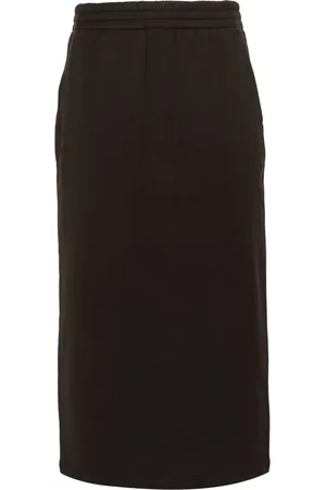 Prada Cotton jersey midi skirt