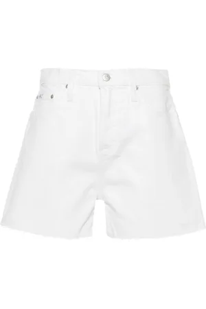Calvin Klein Raw-cut denim shorts