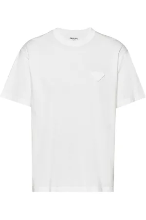 Prada Triangle-logo cotton T-shirt
