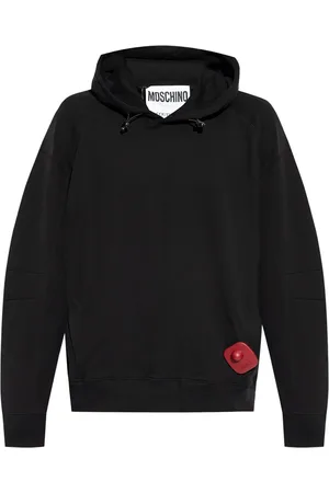 Moschino Security-tag cotton hoodie