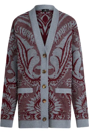 Etro Floral jacquard-knitted cardigan