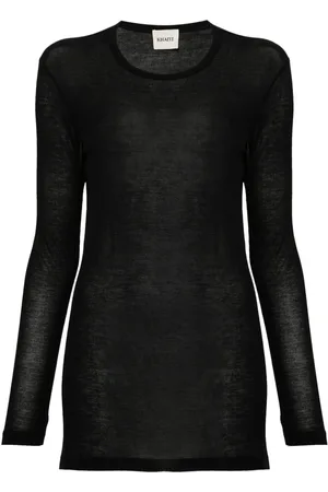 Khaite Ribbed long-sleeve top