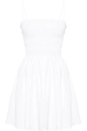 MATTEAU Smocked cotton minidress