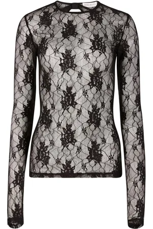 Nina Ricci Floral-lace open-back top