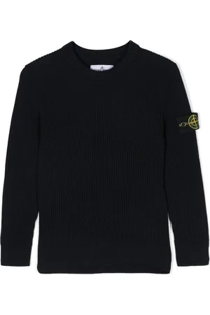 Stone Island Compass-badge ribbed jumper