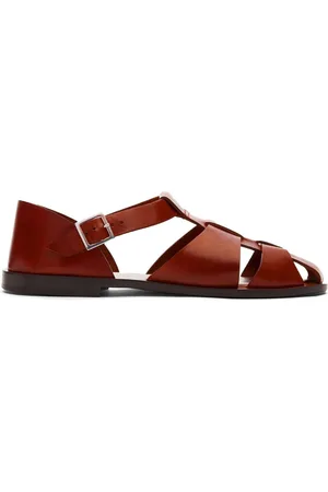 Scarosso Apollo buckle-fastening leather sandals