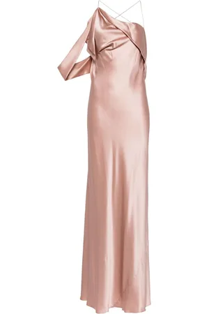 Michelle Mason Asymmetric design silk gown