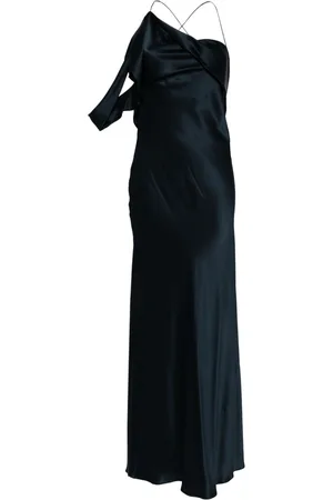 Michelle Mason Crisscross-back silk dress