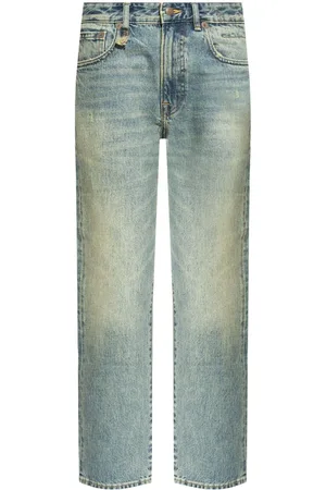 R13 Logo-appliqué straight jeans