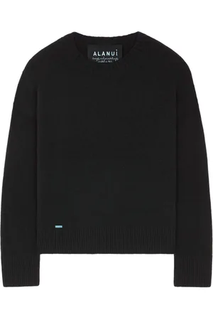 Alanui Ribbed-edge cashmere-blend jumper