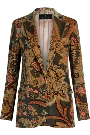 Etro Paisley-print velvet blazer