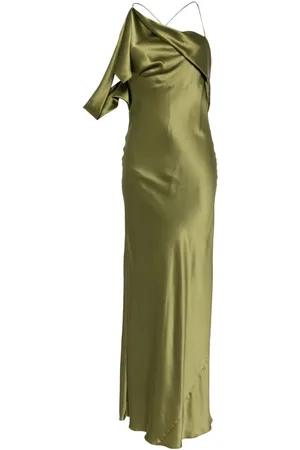 Michelle Mason Asymmetric design silk gown