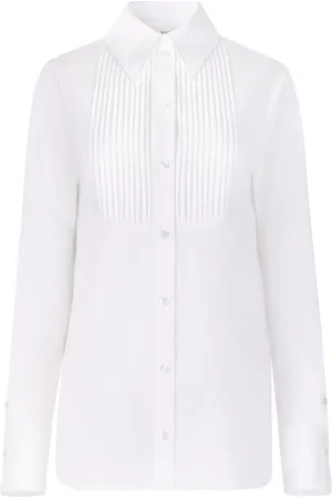 Nina Ricci Bib collar cotton shirt