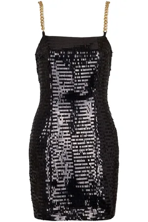 Balmain Sequin chain-link short dress