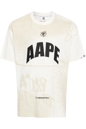 A Bathing Ape Logo Print Cotton T-Shirt