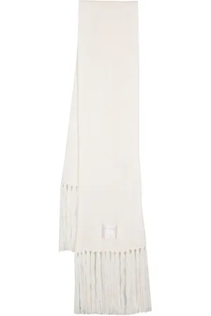 Patrizia Pepe Fringed ribbed-knit scarf