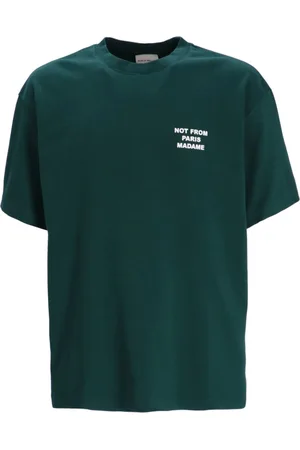 Drôle de Monsieur Slogan-print cotton T-shirt