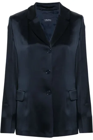 Max Mara Single-breasted satin blazer