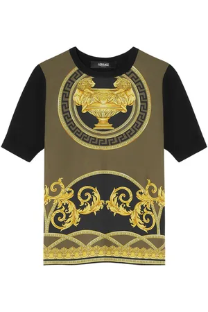 VERSACE La Coupe des Dieux panelled T-shirt