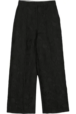 Essentiel Antwerp Fling floral-jacquard palazzo pants