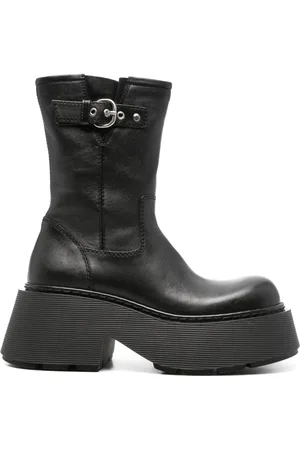 vic matiè Leather platform combat boots