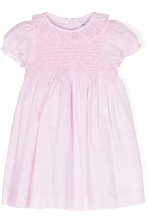 SIOLA Smocked cotton-blend dress set