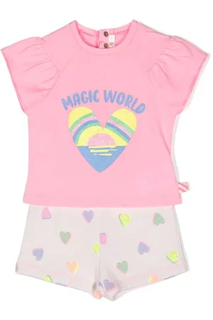 Billieblush Heart-print shorts set