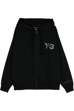 Y-3 Logo-print zip-up hoodie
