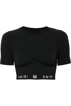 AMIRI Cropped ribbed top
