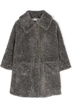 MONNALISA Teddy single-breasted coat