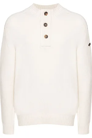 Paul & Shark Mock-neck chenille jumper