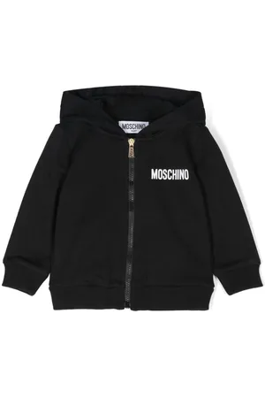 Moschino Logo-print zip-up hoodie