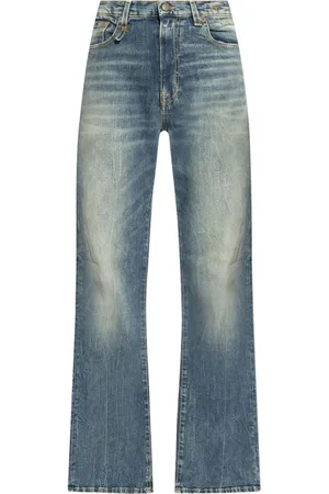 R13 Logo patch jeans