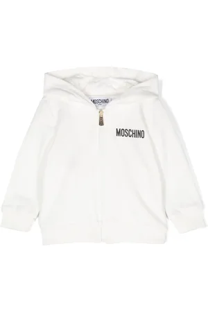 Moschino Logo-print zip-up hoodie