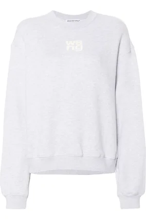 Alexander Wang Logo-embossed cotton sweatshirt