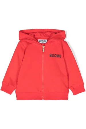 Moschino Logo-print zip-up hoodie