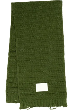 Maison Margiela Logo-print knitted scarf