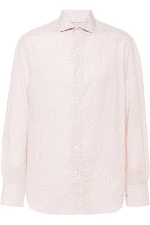 Brunello Cucinelli Graphic-print cotton shirt