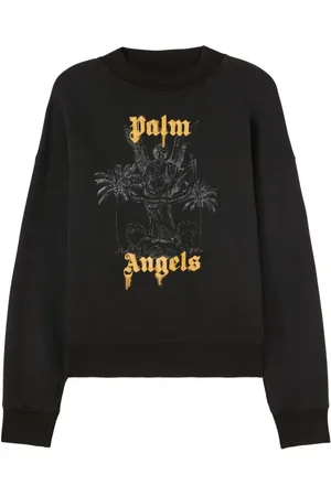 Palm Angels Logo-print cotton sweatshirt