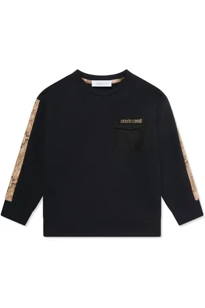Roberto Cavalli Monogram-print cotton sweatshirt