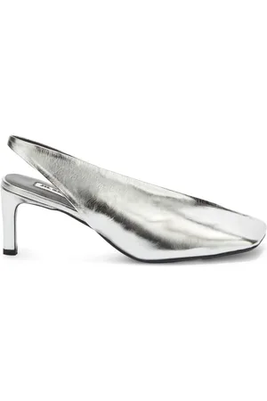 Jil Sander 70mm square-toe leather pumps