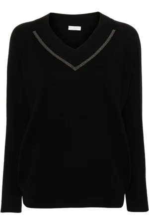 Brunello Cucinelli Monili-chain cashmere jumper