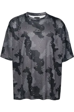 Breathe Camouflage-print mesh t-shirt